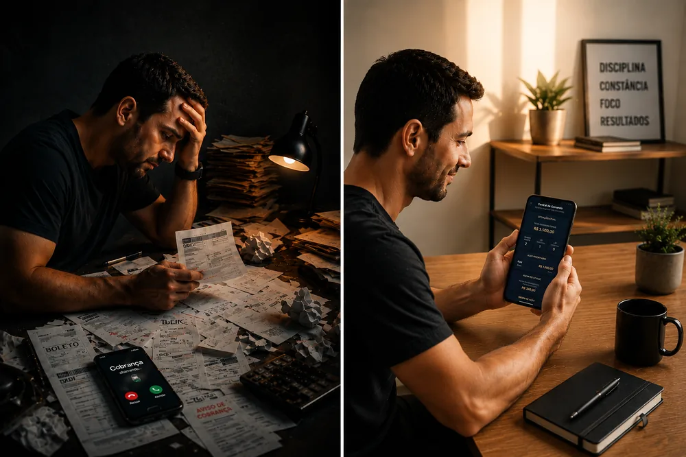 Antes e depois: do caos das dívidas ao controle com o Plano de Respiro